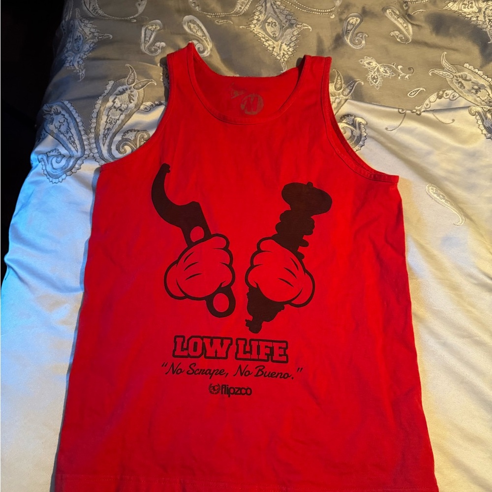 Red Graphic Tank Top